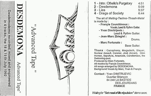 Desdemona (FRA-2) : Advanced Tape
